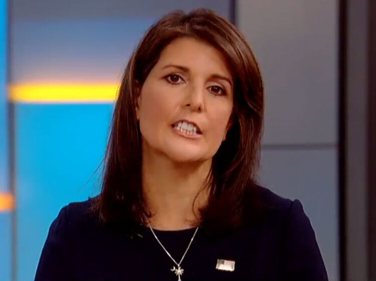 Nikki Haley says world leaders laughed at Trump because they “love” and “respect” him so much