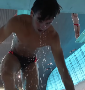 Witness Tom Daley tumble and twerk his way back into the pool