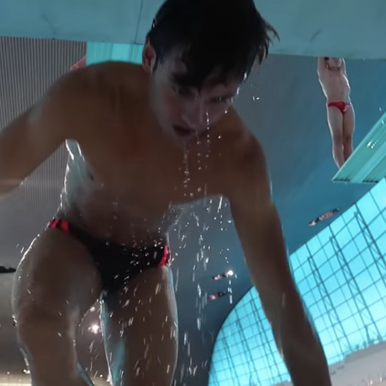 Witness Tom Daley tumble and twerk his way back into the pool
