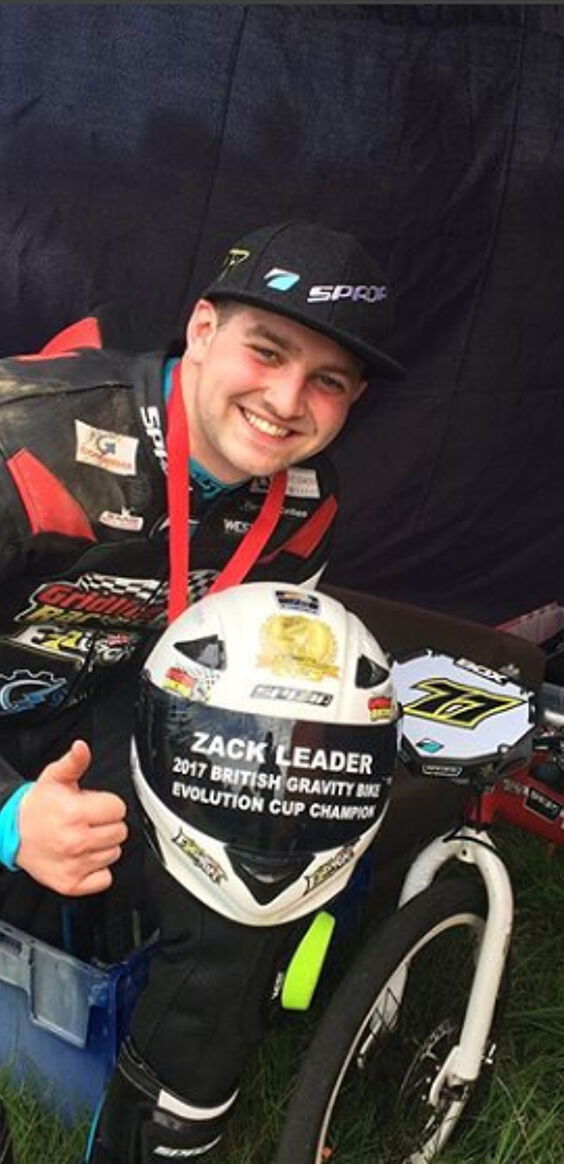 Zack Leader is competing to be the “first openly gay British superbike champion”