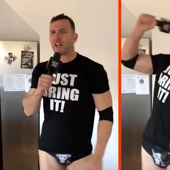 The Rock loves out rugby star Keegan Hirst’s speedo-clad impression of The Rock