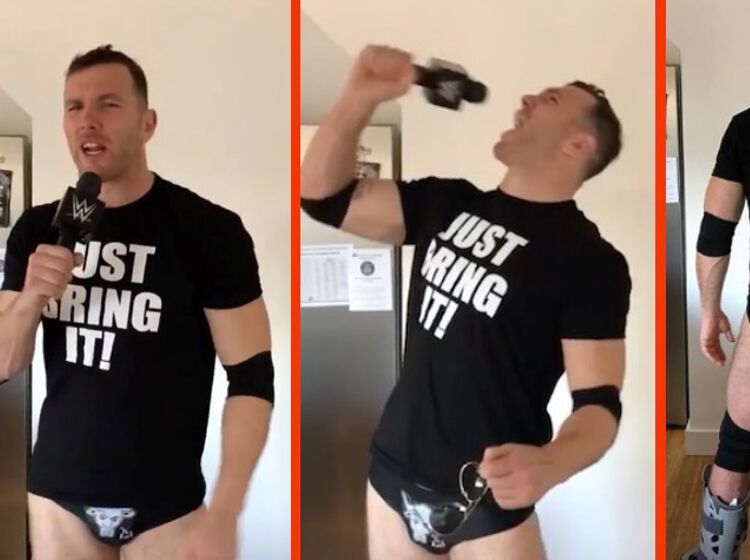 The Rock loves out rugby star Keegan Hirst’s speedo-clad impression of The Rock