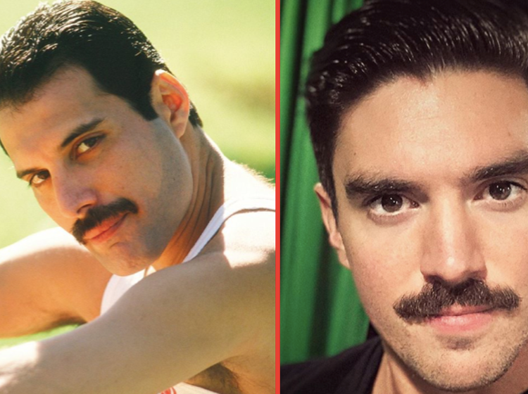 Steve Grand’s new Freddie Mercury moustache has us seeing doubles