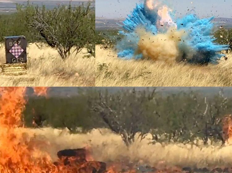 WATCH: New video shows exact moment a gender reveal party started a 47,000 acre wildfire