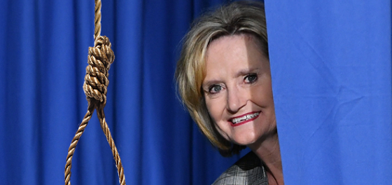 Sen. Cindy Hyde-Smith hates gays, loves voter suppression, and thinks hanging black people is funny