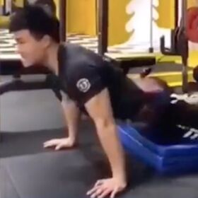 Viral video shows Shanghai man violently humping his way to fitness