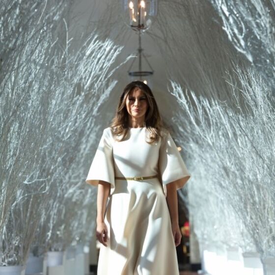 Melania dreads the impending arrival of the f’ing White House Christmas tree