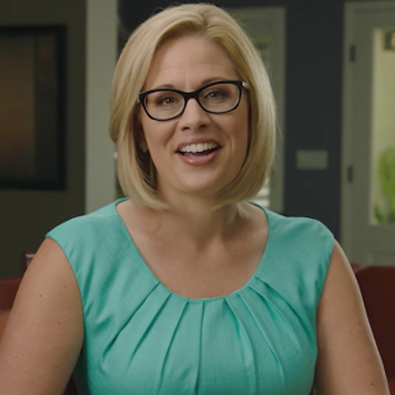 Where in the world was Kyrsten Sinema for a vote on something she pushed for?