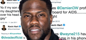 Oscars host Kevin Hart has been frantically deleting homophobic tweets from his Twitter page