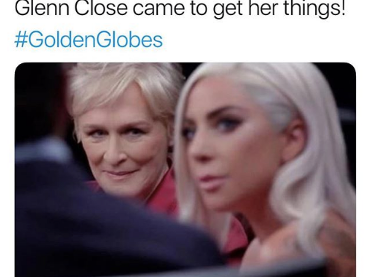 That time Glenn Close beat Lady Gaga for Best Actress has been immortalized in memes