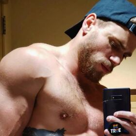 Gus Kenworthy gets frisky in the bathroom… for a good cause