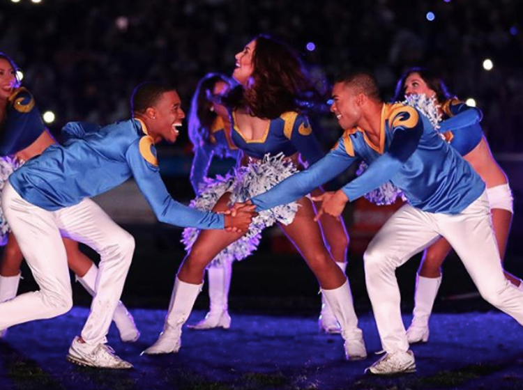 These two male cheerleaders will make history when they perform at next month’s Super Bowl