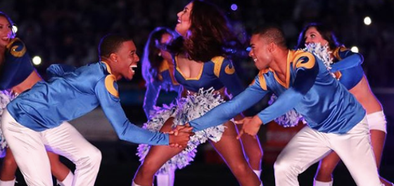 These two male cheerleaders will make history when they perform at next month’s Super Bowl