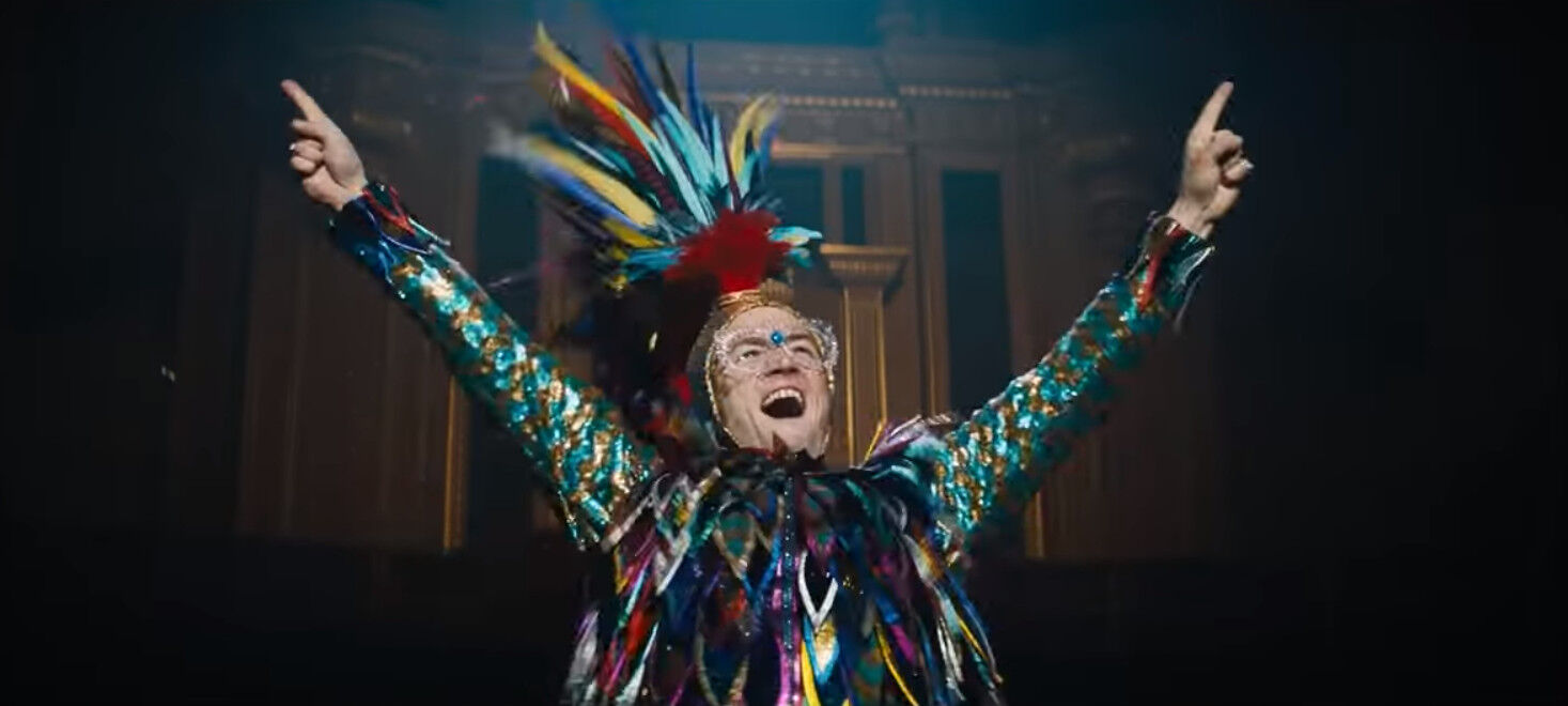 Taron Egerton says he felt “trepidation around playing a gay character”