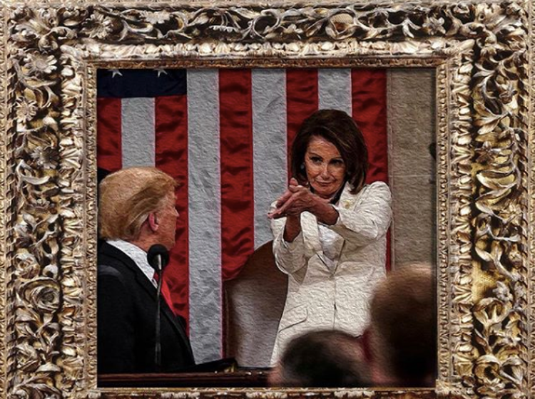 Nancy Pelosi’s “f*ck you” clap to Donald Trump has been immortalized in memes for posterity