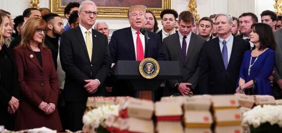 Trump served greasy Chick-fil-A to guests in the White House because of course he did