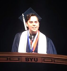 Valedictorian comes out as gay during graduation speech at Mormon university