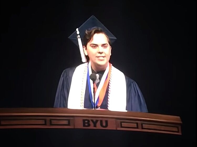 Valedictorian comes out as gay during graduation speech at Mormon university