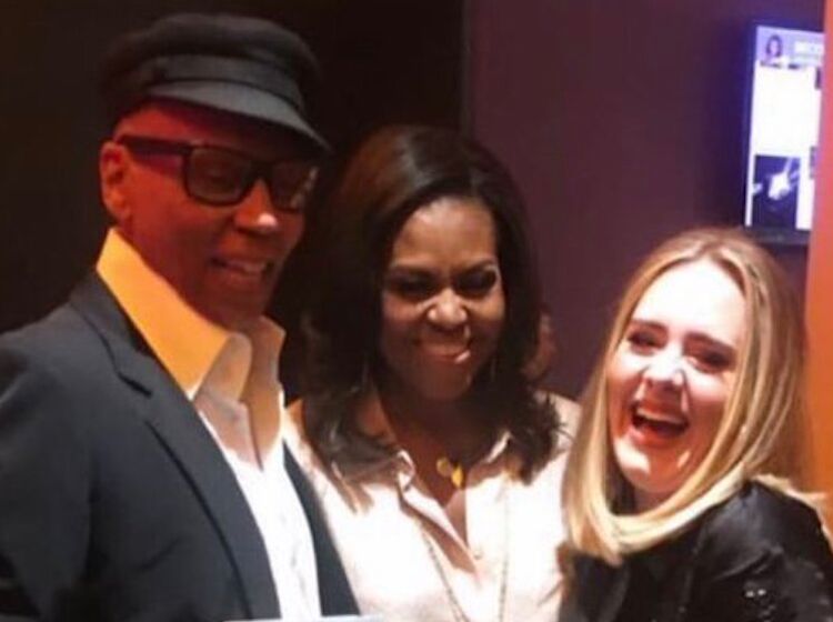 Here’s why RuPaul, Michelle Obama and Adele were all hanging out last night