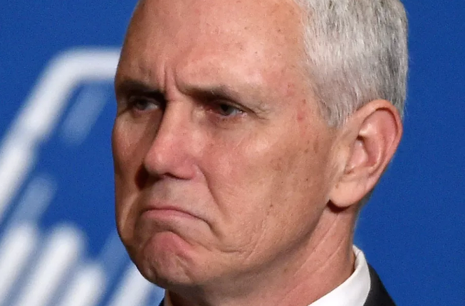 Mike Pence frowning