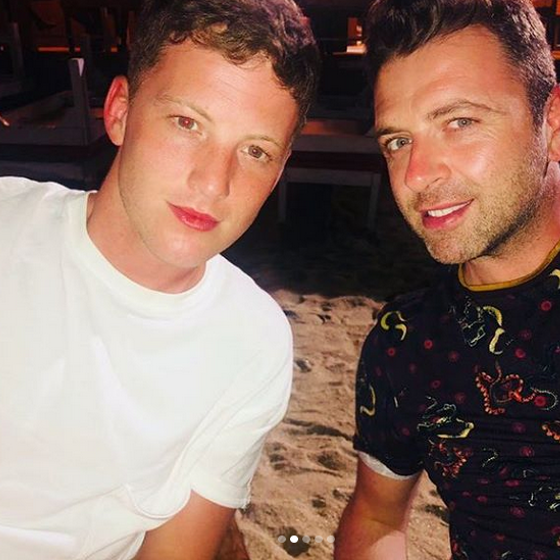 This former boy bander and his groom-to-be are expecting a baby