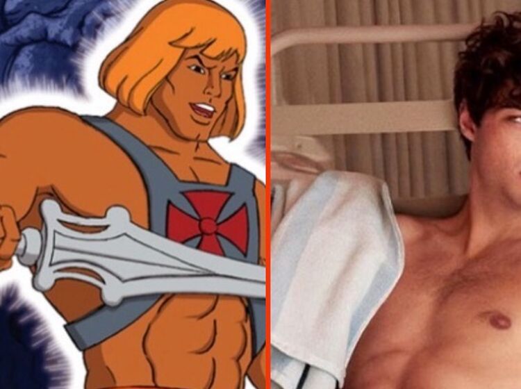 PHOTOS: Noah Centineo tapped to wear He-Man’s iconic harness and speedo