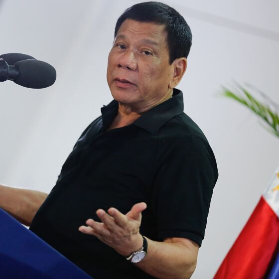 Philippine president comes out of the closet…as a cured gay?