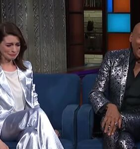 VIDEO: Anne Hathaway can’t hold back tears during surprise visit from RuPaul