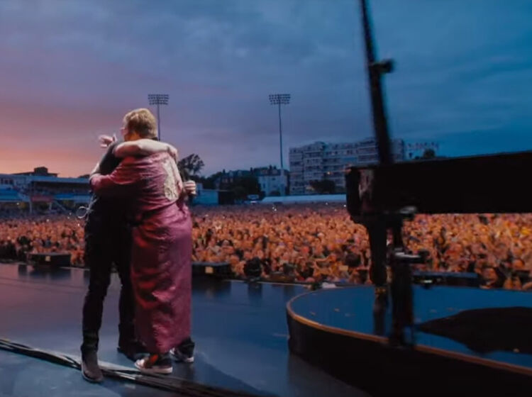 WATCH: Elton John surprises concert goers with a Taron Egerton duet that screams Pride