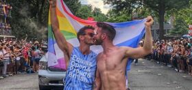 WATCH: Hunky kilted yoga star proposes to his boyfriend at DC Pride