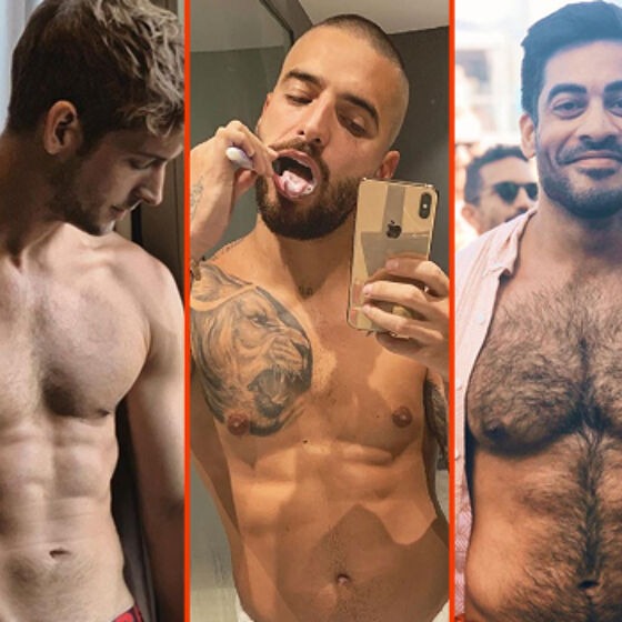 Pietro Boselli’s pool shower, Adam Rippon’s tan lines, & Max Emerson’s red shorts