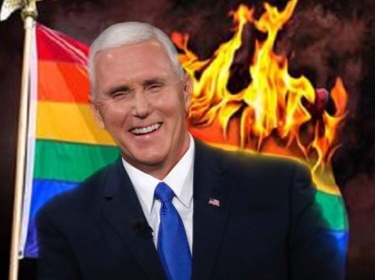 Surprising absolutely nobody, Mike Pence defends Trump’s Pride Flag ban