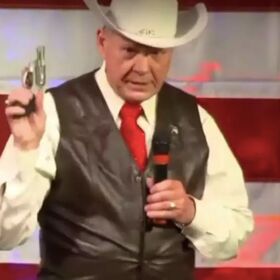 Bigot and accused child molester Roy Moore is running for Senate again, and we’re delighted