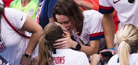 Trump fans adopted soccer star Kelley O’Hara as their hero. Then they watched this kiss.