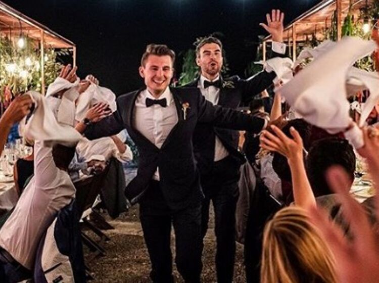 Figure skaters Eric Radford and Luis Fenero get hitched in romantic Spanish wedding