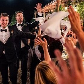 Figure skaters Eric Radford and Luis Fenero get hitched in romantic Spanish wedding