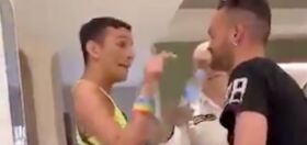 WATCH: Hetero hater threatens to “beat the gay out of” a gay man during Pride