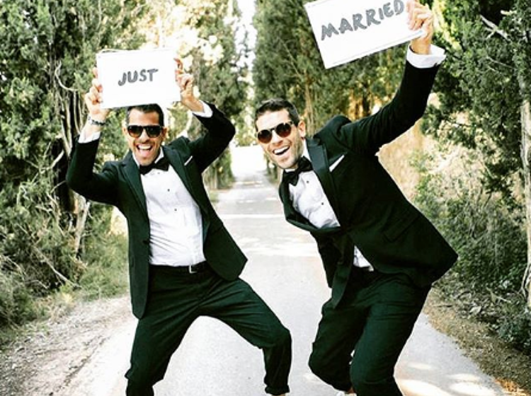 PHOTOS: Forget “boyfriend twins,” the latest fad is “twinning grooms”