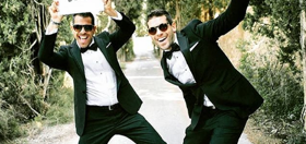 PHOTOS: Forget “boyfriend twins,” the latest fad is “twinning grooms”