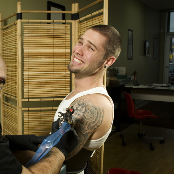 Father of the year dedicates first tattoo to his gay children