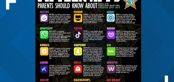Police release infographic warning parents to check their children’s phones for Grindr