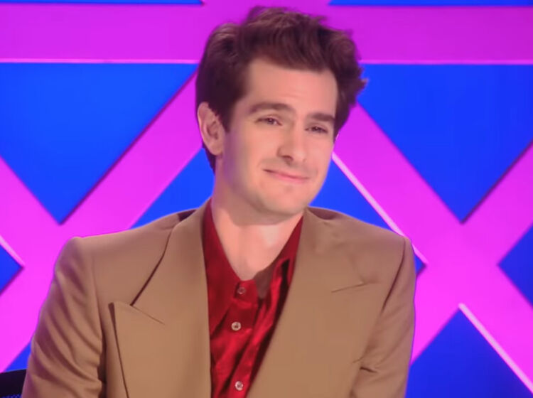 Andrew Garfield has gone to gay heaven…