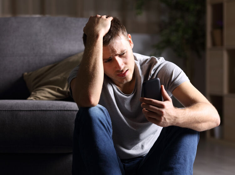 Man completely distraught over guy he’s been chatting with who refuses to meet up
