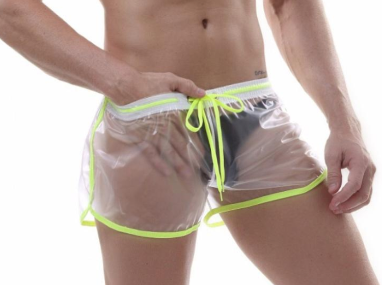 These clear short shorts are peak gay culture