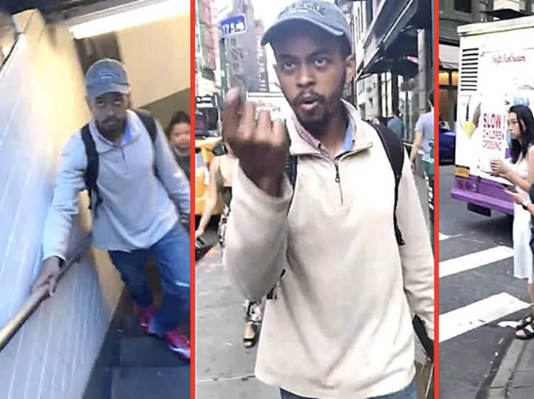 Homophobe chases gay man out of subway and through the streets of New York in shocking video
