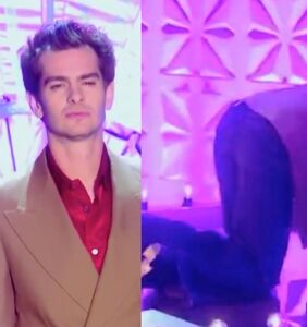 WATCH: Andrew Garfield down on all fours in cut scene from ‘Drag Race UK’