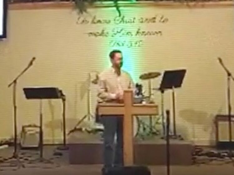 Video of pastor ‘cleansing’ congregation after gay speaker goes viral & people are pissed