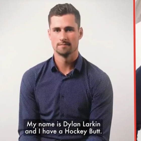 NHL star Dylan Larkin opens up about the struggles of having a round, plump, muscular butt