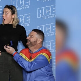 Brie Larson helps same-sex couple get engaged at comic con