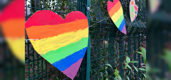 Elementary pupils show support for gay headteacher in best way possible